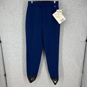 Roffe Womens VTG Jett Ski Pant Size 12 Long Navy Stretch In the Boot 90s NEW